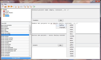 JLokalize Screenshot